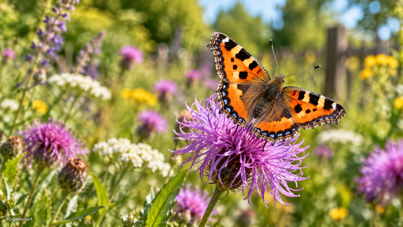 Schmetterling auf einer Blüte – Insektenvielfalt im eigenen Garten